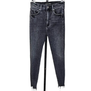 Denim  Forum The Lola High Rise Skinny Crop Gray Wash Size 25
